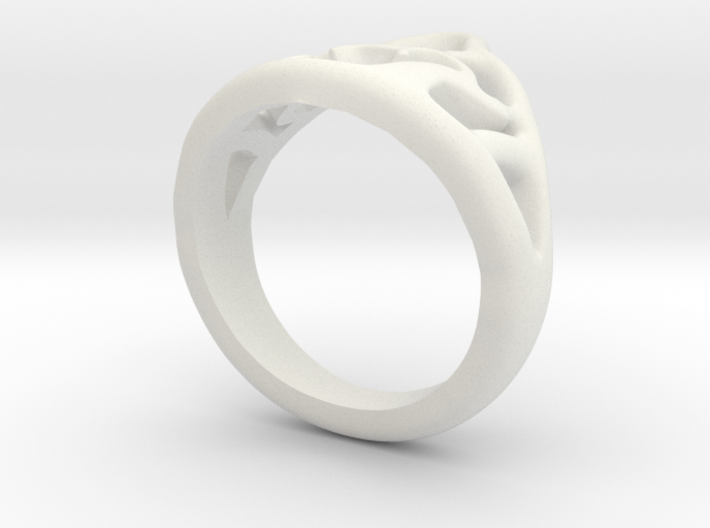 Semi Long Ring &quot;Anna-Mai&quot; 3d printed