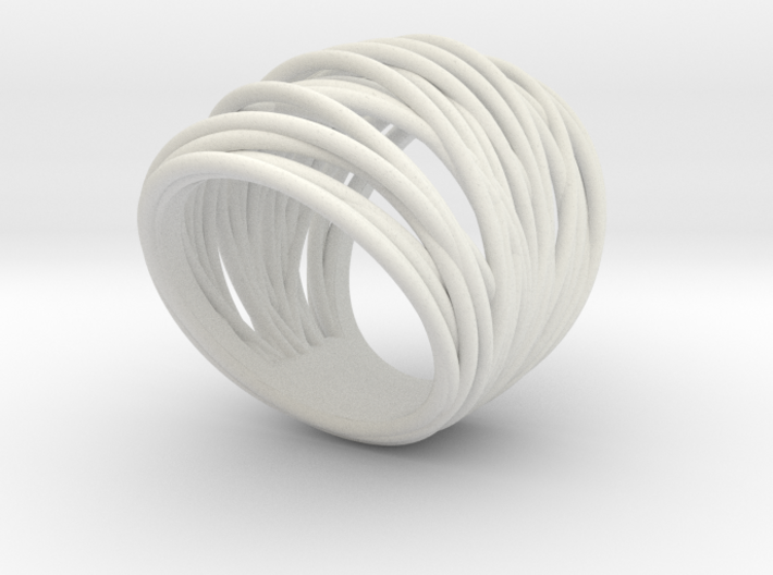 38mm Wide Wrap Ring Size 8 3d printed