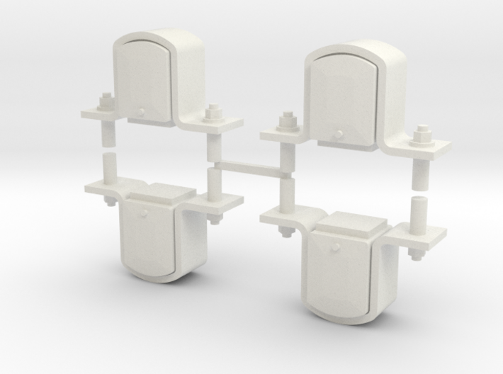16mm scale Hudson Faro axleboxes (4) 3d printed