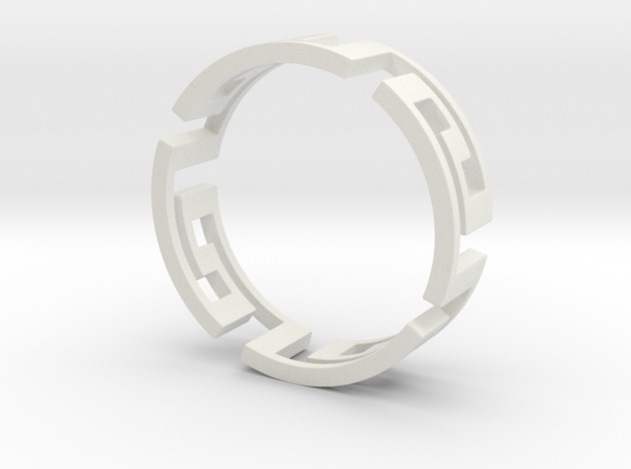 Aztec ring Size 7 5 3d printed