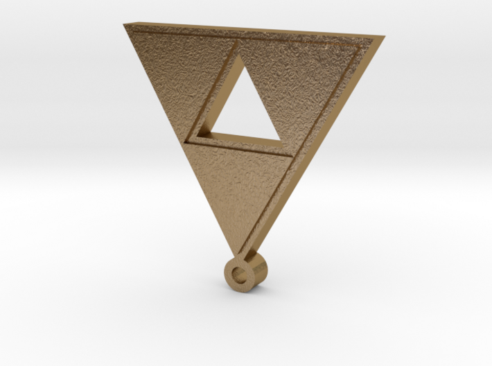 triforce pendant 3d printed