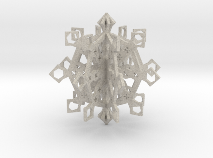 snowflake ornament 3d printed