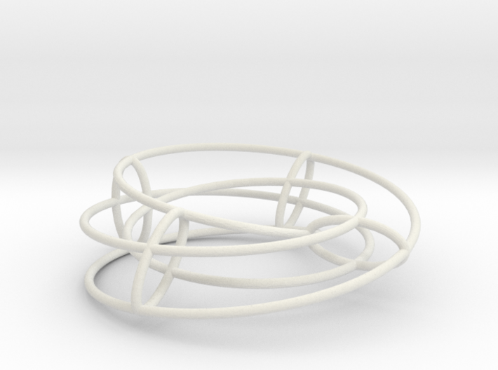 Elliptical Inside-Out | Bracelet | 4x2 Circle 3d printed