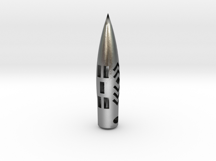 50BMG &quot;Hogstooth&quot; necklace *CUSTOMIZED* with Name 3d printed