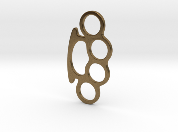 Knuckle Duster Key Ring 3d printed