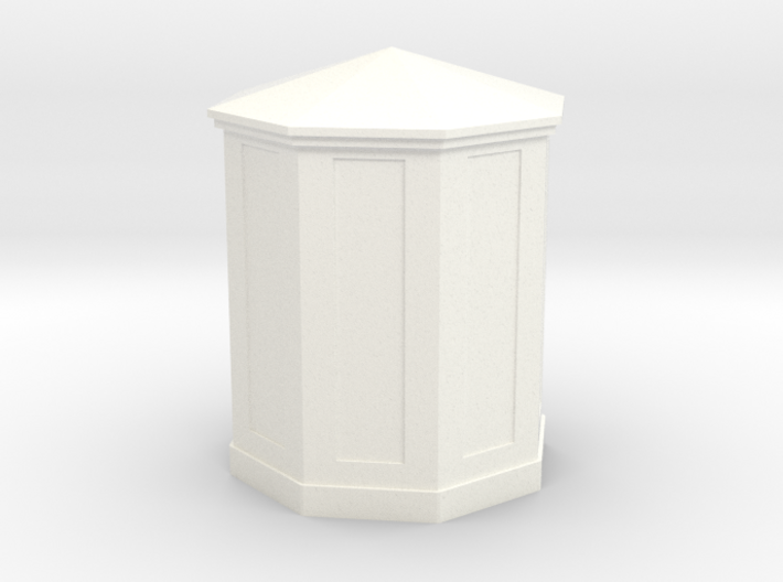 HO Scale (1/87) B&amp;O Large Telephone Booth 3d printed