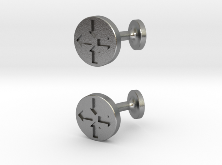 Router Puck Network Cuff Links 3d printed