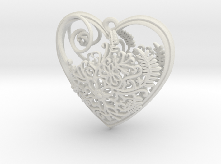 Elven Heart 3d printed