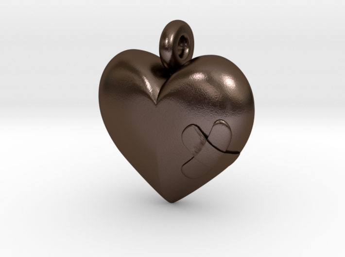 Wounded Heart Pendant 3d printed