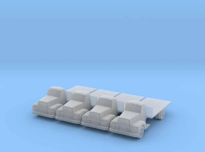IH R190 Flatbed - Set of 4 - Zscale 3d printed