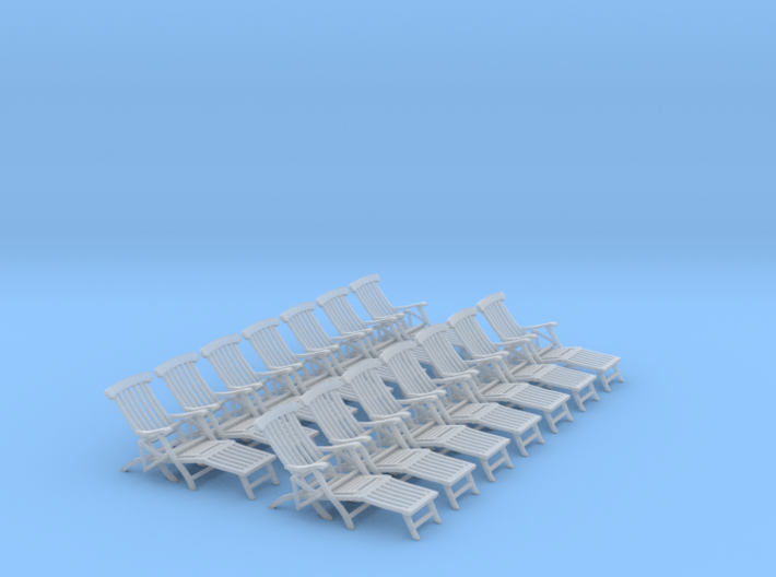 1:48 Titanic Deck Chair, Set of 12 3d printed