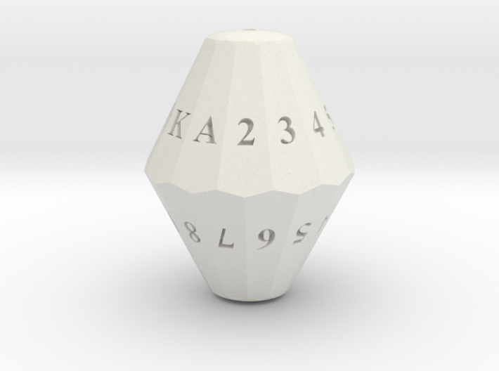 D26 (Playing Card Deck Dice) 3d printed