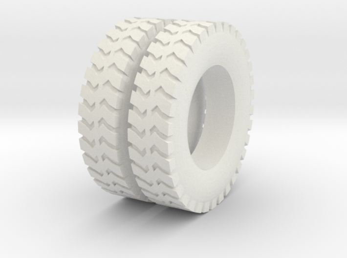 1:64 scale ground gripper tires for dayton wheels 3d printed