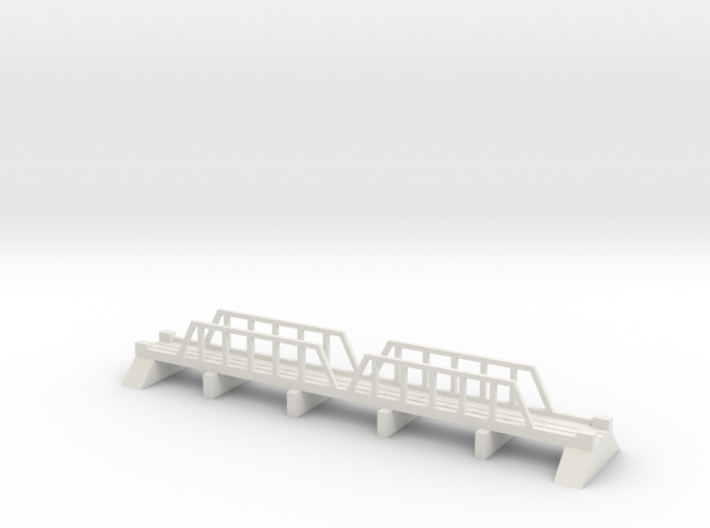 1/700 Steel Girder Rail Bridge 3d printed