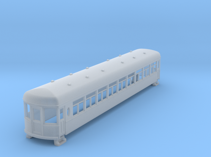 N gauge 55ft interurban coach arch roof 3d printed