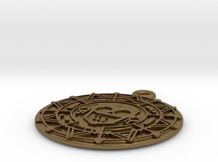 Pirate Gold Medallion 3d printed
