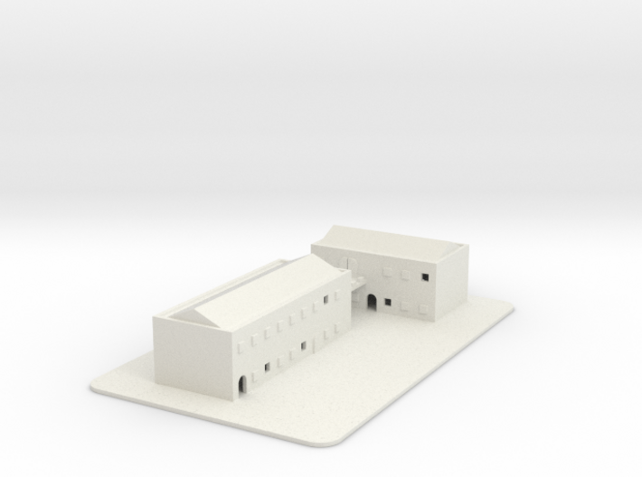 1/700 Town Buildings And Road 3d printed