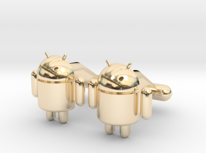 Android Cufflinks 3d printed