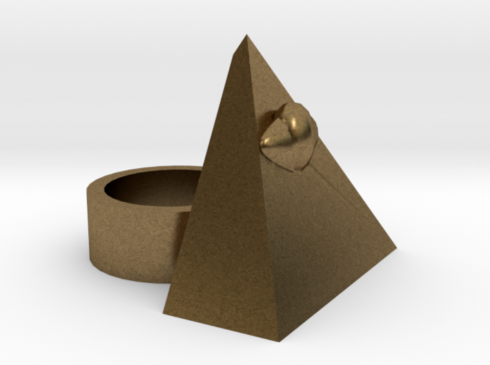 The All Seeing Eye Ring 3d printed