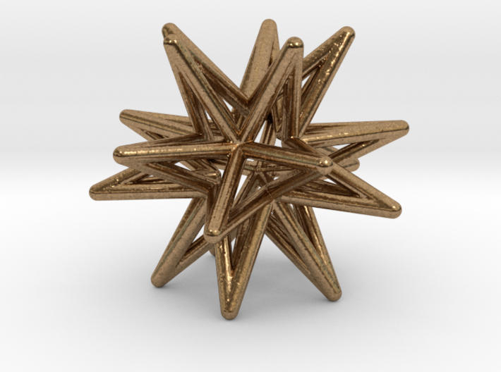 Icosahedron Star Earring 3d printed