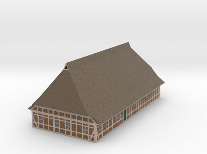 Z Scale North German Farm House 3d printed