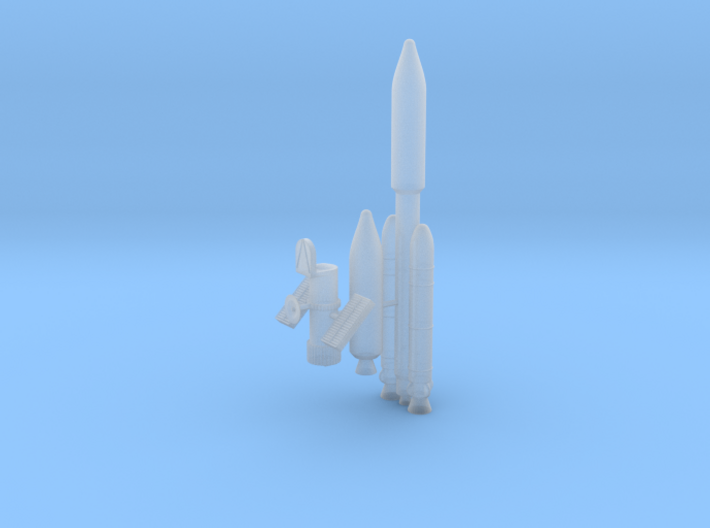 1/700 KH-11 Satellite and Titan IV 3d printed