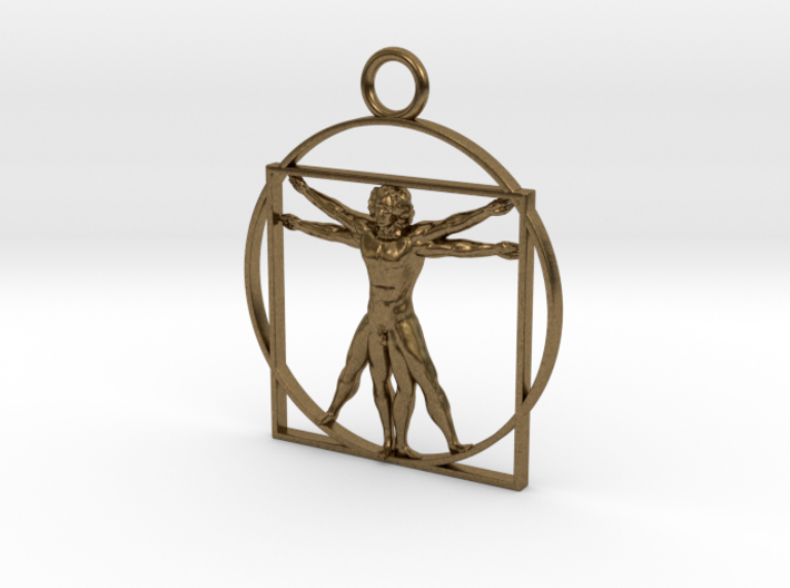 vitruvian man 5cm 3d printed