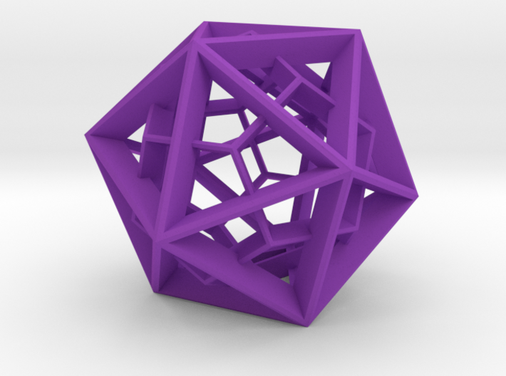 Polyhedral Sculpture #26 - Pendant 3d printed