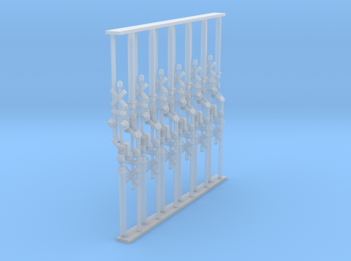 Crossing Gate set of 12 - N Scale 3d printed
