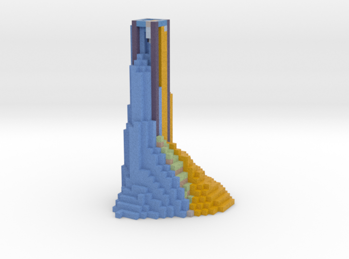 lava and ice tower 3d printed
