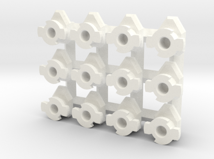 Set of 12 (6L &amp; 6R) Swivel Hard Points for 1/60 3d printed
