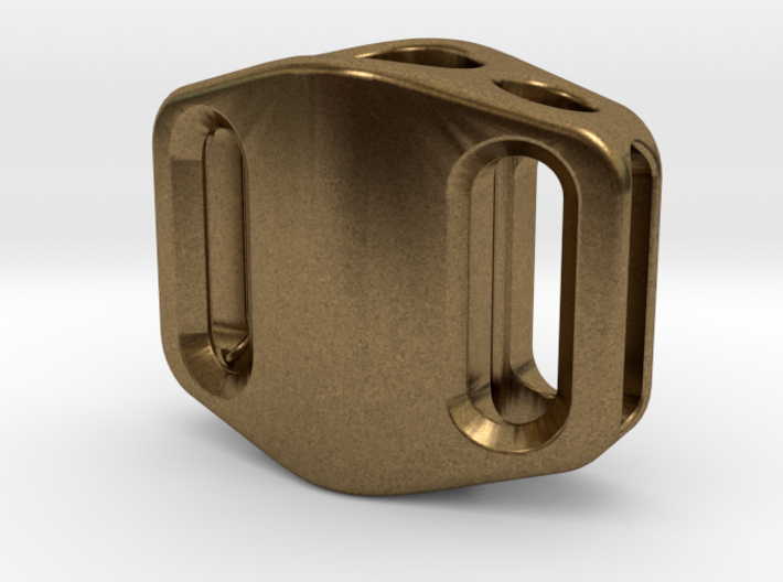 Pedal Bead Ver.2: Tritium (Silver/Brass/Plastic) 3d printed