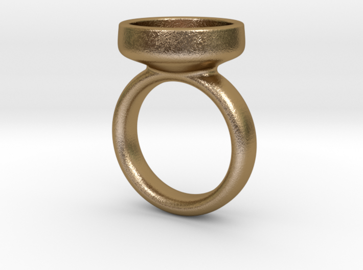 Glass Dome Ring Size 7 3d printed