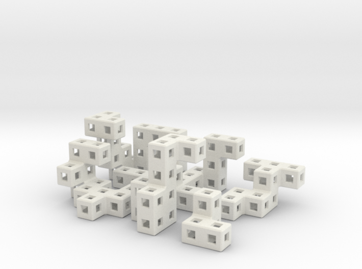 Lock Ness cube puzzle 3d printed