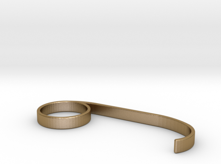 Meatpacking fashion Ring 3d printed