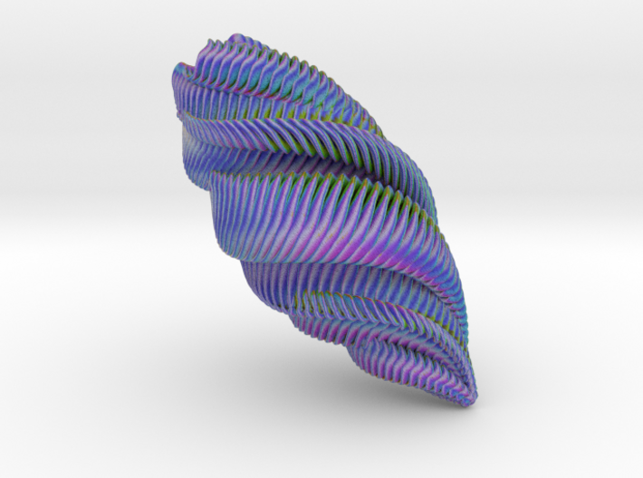 Mathematical Mollusca - Large Spiraling Organic Sh 3d printed