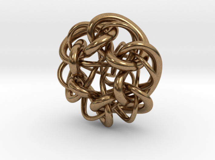 Tangled Knot Pendant (updated) 3d printed