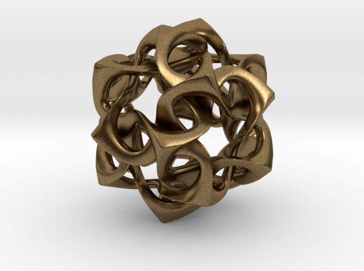 Icosahedron I, pendant 3d printed