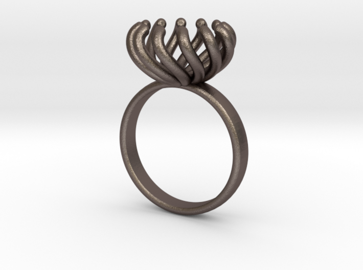 Magnetic Pearl Ring Size 6 3d printed