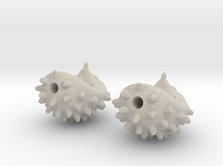 Hedgehog Earrings 3d printed