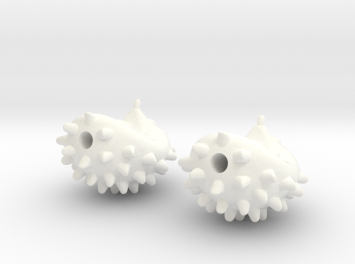 Hedgehog Earrings 3d printed