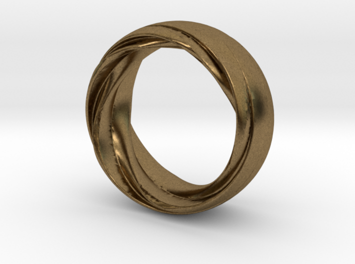 Twist Fit Ring - Size O 3d printed