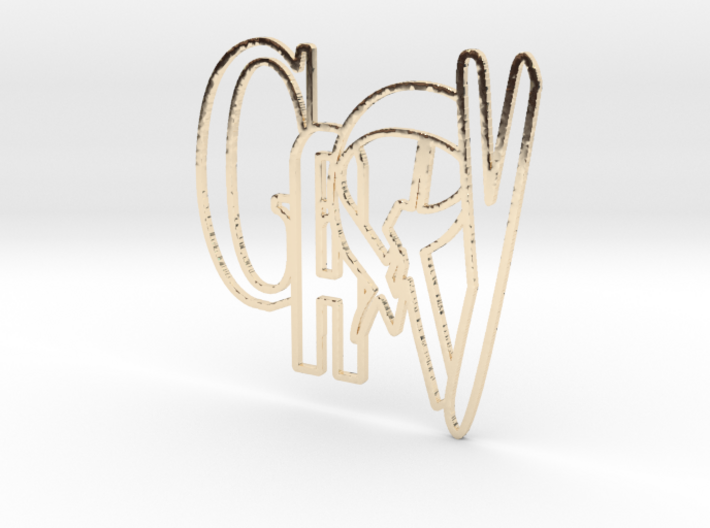 GARY logo (8cm) 3d printed