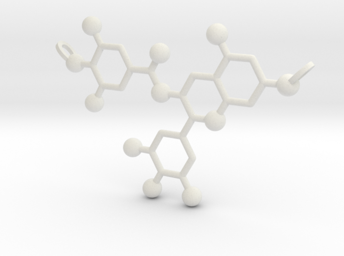 Green Tea Molecule 3d printed