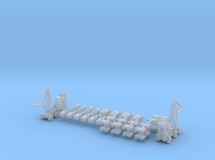 1/600 Aircraft Carrier Tractors 3d printed