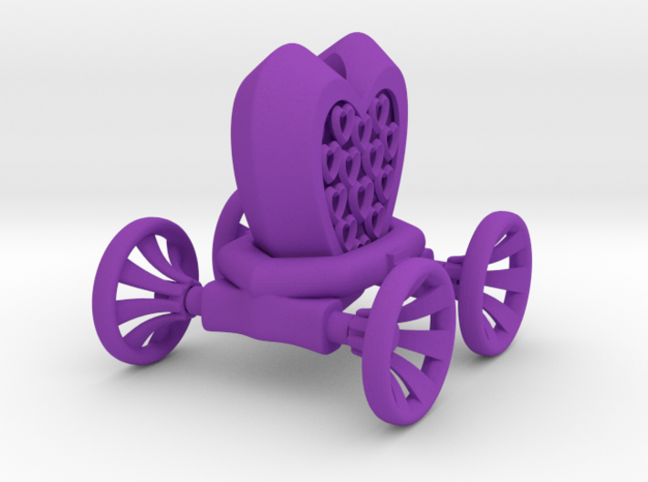 Heart Carriage Flower Holder 3d printed