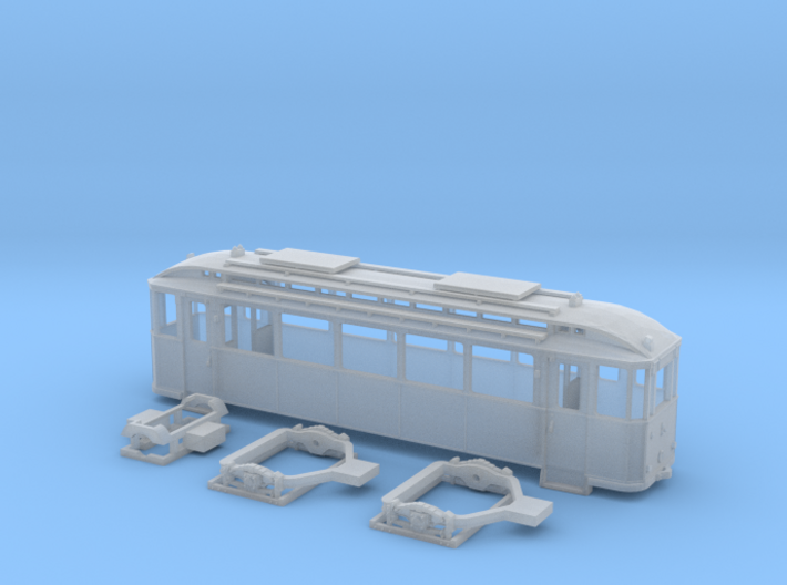 Tram Leipzig Typ24a Spur H0 (1:87) 3d printed