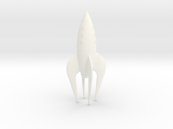 Retro Rocket Miniature 3 3d printed