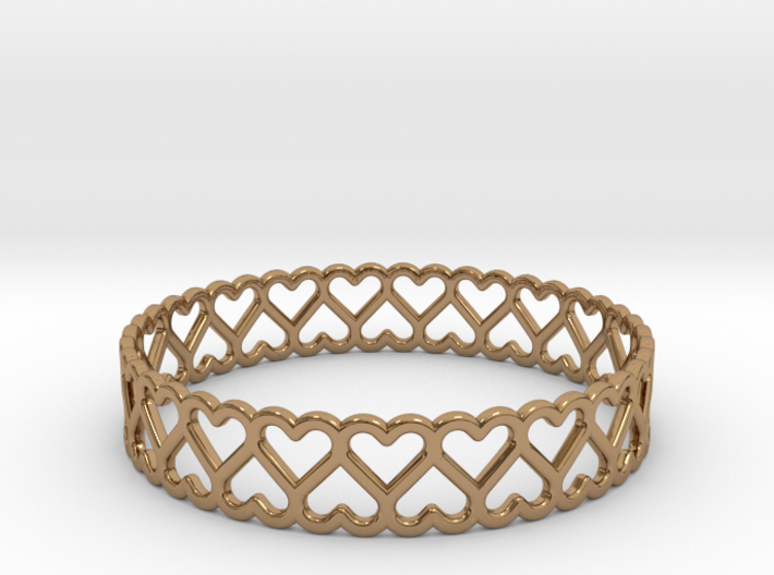 The Bracelet of Hearts 3d printed