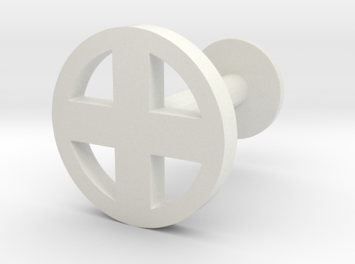 X Logo Cuff Link (one) 3d printed